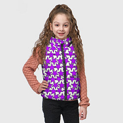 Детский жилет Ретро звёзды фиолетовые, цвет: 3D-красный — фото 2