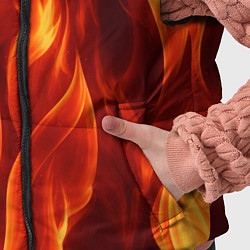 Детский жилет Пламя огня, цвет: 3D-черный — фото 2