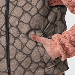 Детский жилет Серая кожа крокодила, цвет: 3D-светло-серый — фото 2