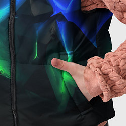 Детский жилет Разлом синих и зеленых плит, цвет: 3D-светло-серый — фото 2