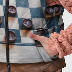 Детский жилет Шашки, цвет: 3D-черный — фото 2