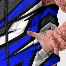 Детский жилет Volkswagen - Синяя абстракция, цвет: 3D-красный — фото 2