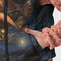 Детский жилет Рыба-дирижабль в ночи, цвет: 3D-светло-серый — фото 2