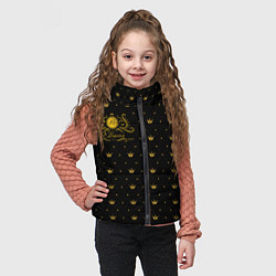 Детский жилет Королевский паттерн - Евгения, цвет: 3D-светло-серый — фото 2