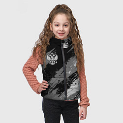 Детский жилет Герб РФ - монохромный, цвет: 3D-черный — фото 2