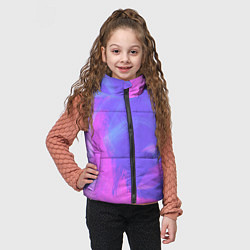 Детский жилет Сиреневая абстракция, цвет: 3D-светло-серый — фото 2