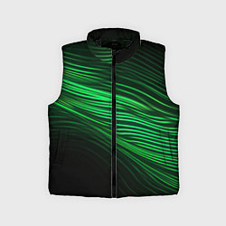 Детский жилет Green neon lines
