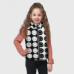 Детский жилет Smiley black and white, цвет: 3D-красный — фото 2
