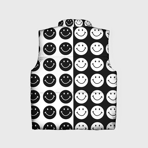 Детский жилет Smiley black and white / 3D-Светло-серый – фото 2