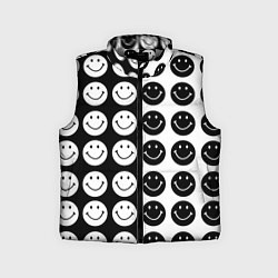 Детский жилет Smiley black and white