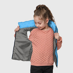 Детский жилет Звёздочки голубой паттерн, цвет: 3D-светло-серый — фото 2