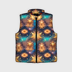 Детский жилет Фантастические звезды узор, цвет: 3D-красный