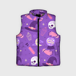 Детский жилет Ведьмин узор, цвет: 3D-светло-серый