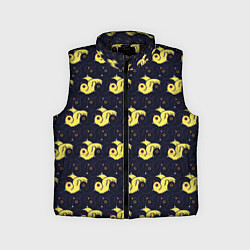 Детский жилет Узор из цыплят, цвет: 3D-черный