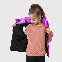 Детский жилет Розовая слизь, цвет: 3D-черный — фото 2
