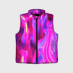 Детский жилет Pink blue texture, цвет: 3D-красный