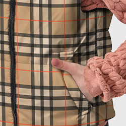 Детский жилет Клетка коричневая, цвет: 3D-черный — фото 2