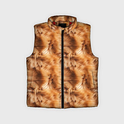 Детский жилет Меховой паттерн, цвет: 3D-красный