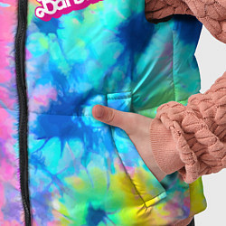 Детский жилет Barbie - floral pattern - tie-dye, цвет: 3D-черный — фото 2