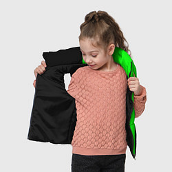 Детский жилет Never give up мотивация красно-зелёный, цвет: 3D-черный — фото 2