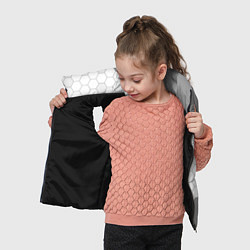 Детский жилет Hitman glitch на светлом фоне вертикально, цвет: 3D-черный — фото 2
