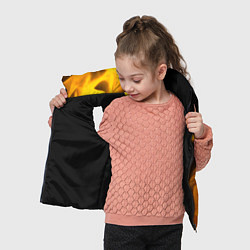 Детский жилет Hitman - gold gradient по-вертикали, цвет: 3D-черный — фото 2