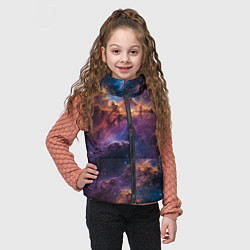 Детский жилет Космическая туманность, цвет: 3D-черный — фото 2