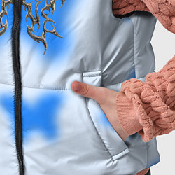 Детский жилет Y2K blue butterfly, цвет: 3D-светло-серый — фото 2