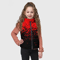 Детский жилет Красно-чёрный переход, цвет: 3D-черный — фото 2