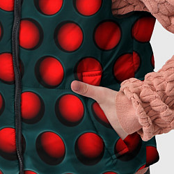 Детский жилет Перфорация на красном трипофобия, цвет: 3D-красный — фото 2