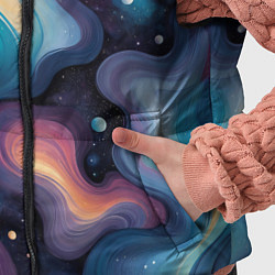 Детский жилет Космические волны и звездная пыль, цвет: 3D-красный — фото 2