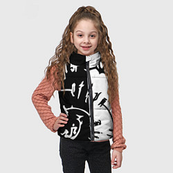 Детский жилет Астарион - знак на спине чб, цвет: 3D-черный — фото 2