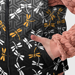 Детский жилет Стрекозы поверх графики, цвет: 3D-черный — фото 2