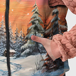 Детский жилет Заснеженная радость нового года, цвет: 3D-черный — фото 2