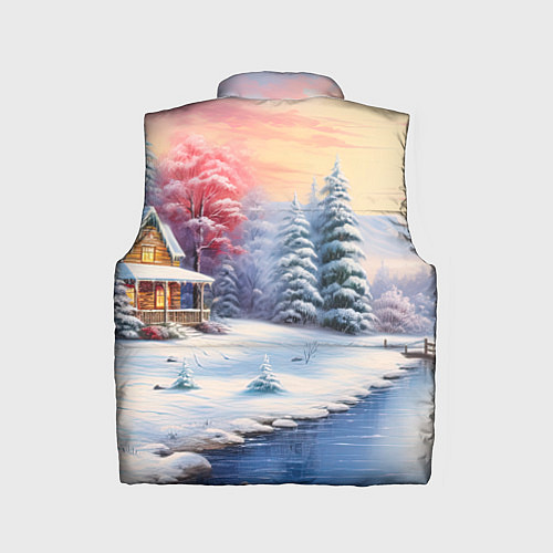 Детский жилет Сказочная метель подарков / 3D-Светло-серый – фото 2