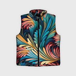 Детский жилет Квиллинг абстракция, цвет: 3D-черный