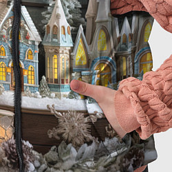 Детский жилет Снежный день в городе, цвет: 3D-светло-серый — фото 2