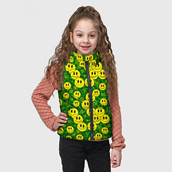 Детский жилет Камуфляжные смайлики, цвет: 3D-светло-серый — фото 2
