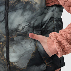 Детский жилет Темно-серый мрамор, цвет: 3D-черный — фото 2