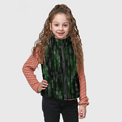 Детский жилет Матричный паттерн, цвет: 3D-черный — фото 2