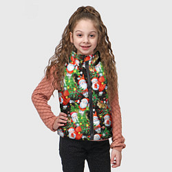 Детский жилет Деды Морозы с подарками, цвет: 3D-черный — фото 2