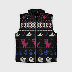 Детский жилет Доисторический свитер, цвет: 3D-красный
