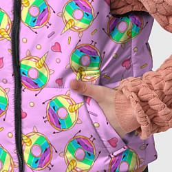 Детский жилет Пончики единороги, цвет: 3D-светло-серый — фото 2