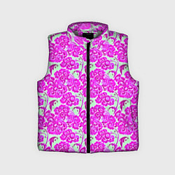 Детский жилет Розовая гжель