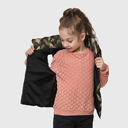 Детский жилет Лошади камуфляж, цвет: 3D-черный — фото 2