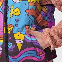 Детский жилет Странные странности, цвет: 3D-черный — фото 2