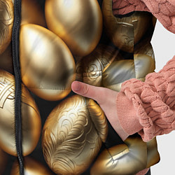 Детский жилет Золотые Пасхальные яйца, цвет: 3D-светло-серый — фото 2