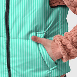 Детский жилет Мятный тонкие полосы, цвет: 3D-светло-серый — фото 2