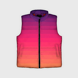 Детский жилет Полосный градиент, цвет: 3D-красный