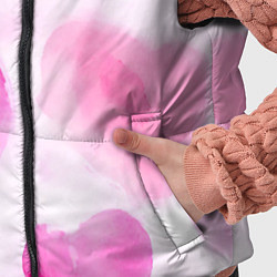 Детский жилет Розовые сердечки акварель, цвет: 3D-красный — фото 2